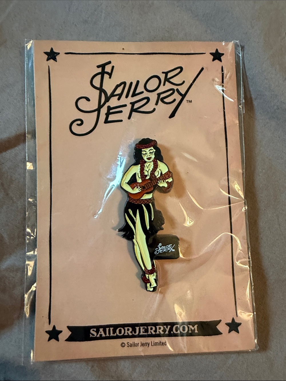 Sailor Jerry Hula Girl Enamel Pin